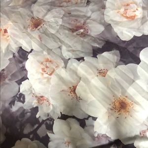 White flower tapestry